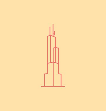Willis Tower vektör çizim