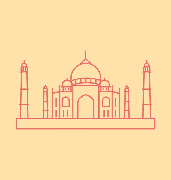 Illustration vectorielle Taj mahal — Image vectorielle