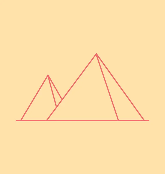 Ilustración de vectores sólidos de pirámide — Vector de stock