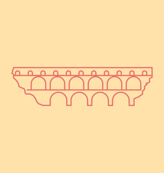 Pont Du Gard Illustration vectorielle — Image vectorielle