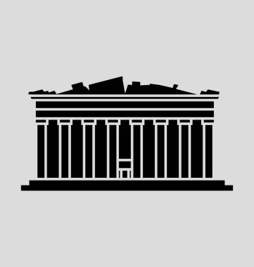 Akropolis vektör çizim