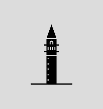 San Marco Bazilikası'nın ve Campanile vektör çizim