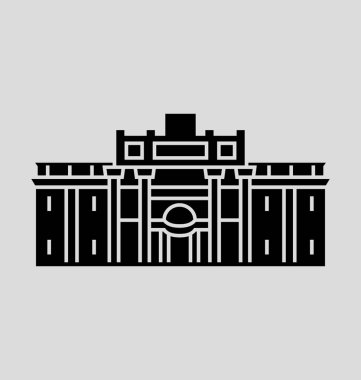 Trevi Çeşmesi vektör çizim