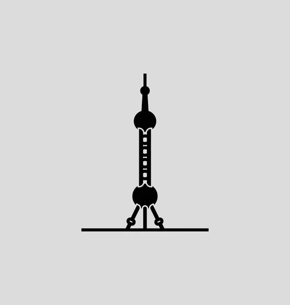 東方明珠塔のベクトル図 — ストックベクタ