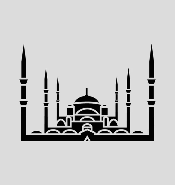 Sultanahmet Camii, Istanbul vektör çizim — Stok Vektör