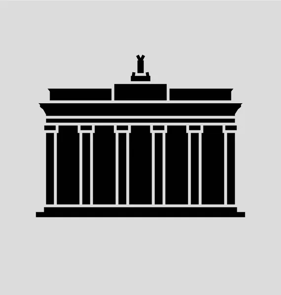 Πύλη του Βρανδεμβούργου, Βερολίνο διανυσματικά εικονογράφηση — Διανυσματικό Αρχείο