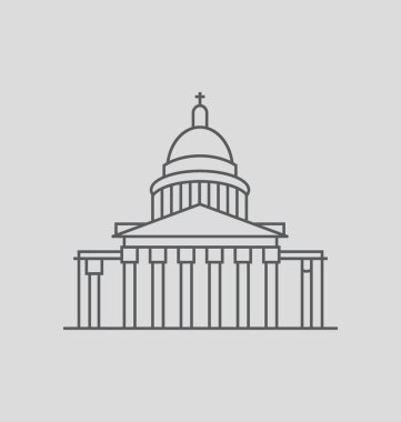 Pantheon vektör çizim