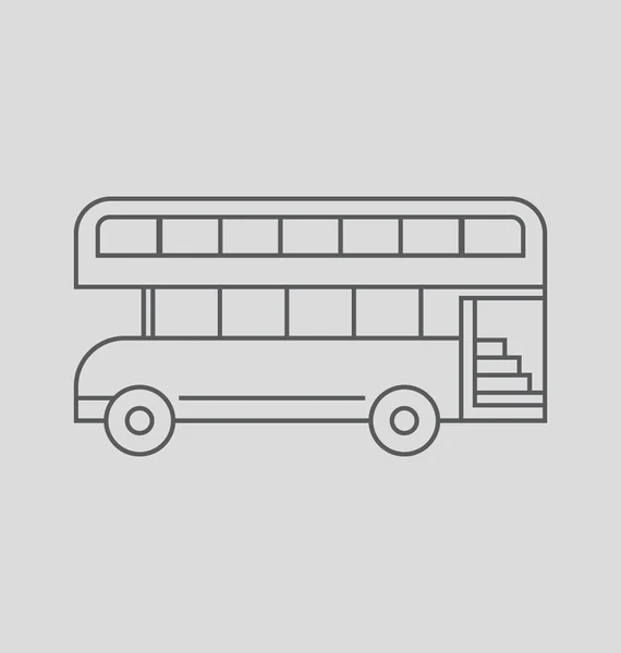 Illustrazione vettoriale dell'autobus di Londra — Vettoriale Stock