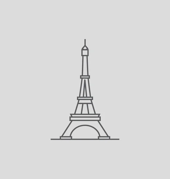 Eiffel torre vetor ilustração — Vetor de Stock