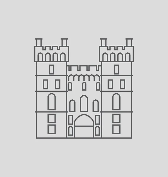 Castillo de Windsor Vector Ilustración — Vector de stock