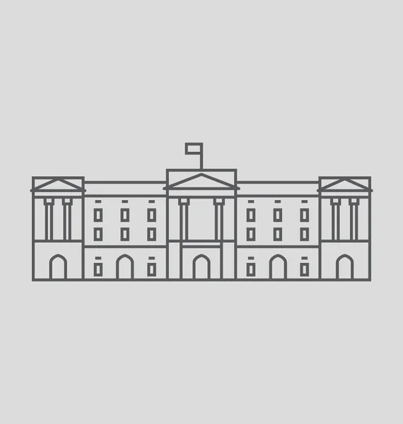 Buckingham Palace Vector Illustrazione — Vettoriale Stock
