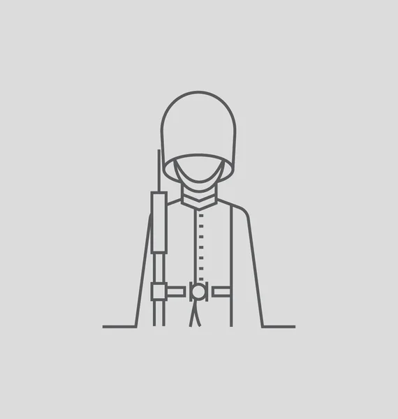 Queen's Guard vectorillustratie — Stockvector