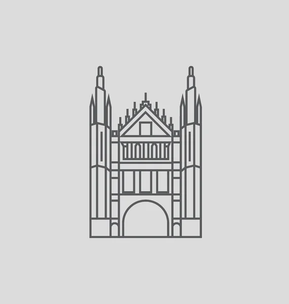Illustrazione vettoriale del Marischal College — Vettoriale Stock