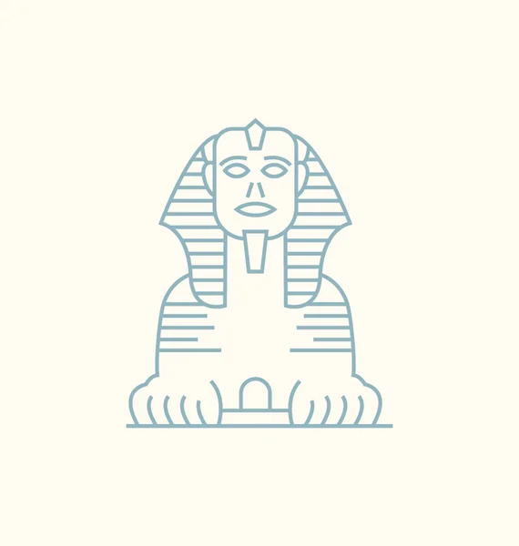 Sphinx Egypta vektorové ilustrace — Stockový vektor