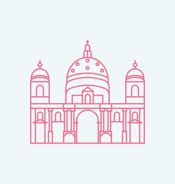 Berlin Cathedral vektör çizim