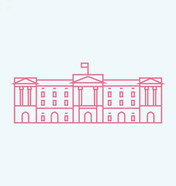 Buckingham Sarayı vektör çizim — Stok Vektör