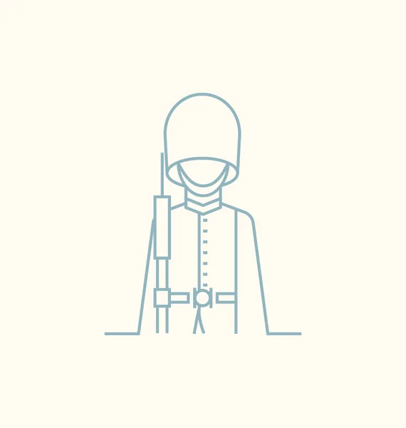 Queen's Guard vectorillustratie — Stockvector