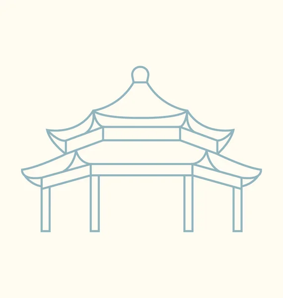 夏宮殿、北京のベクトル図 — ストックベクタ