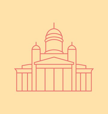 Helsinki katı vektör çizim