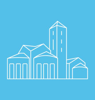 Andorra La Vella katı vektör çizim