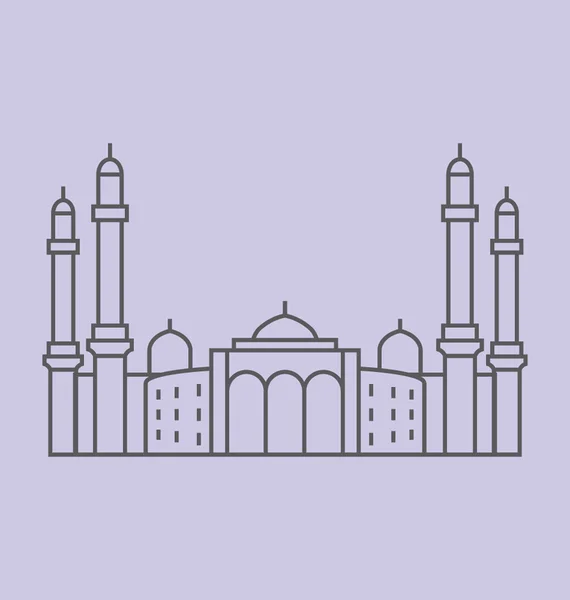 Sanaa La capital de Yemen Vector Illustration — Vector de stock