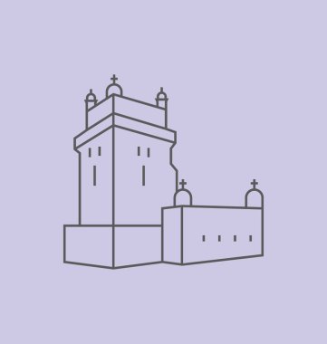 Lizbon katı vektör çizim