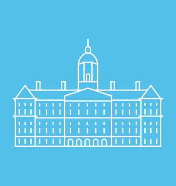 Amsterdam katı vektör çizim