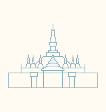 Vientiane vektör çizim