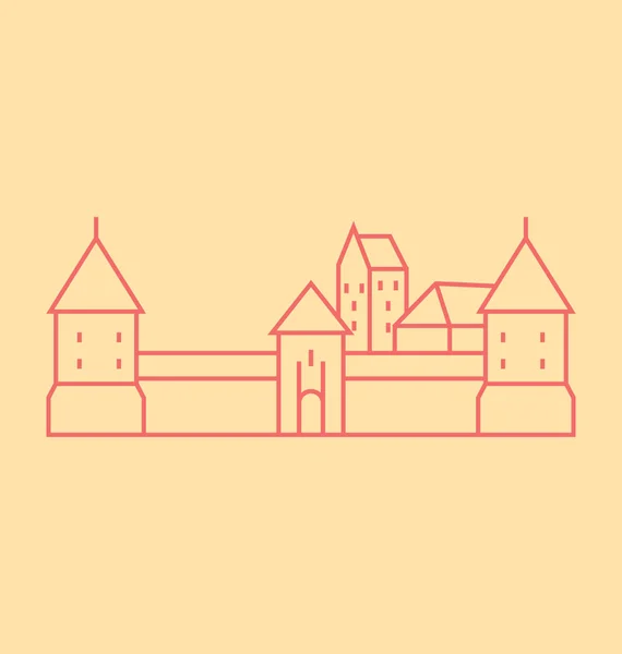 Vilnius solid vektor illustration — Stockvektor