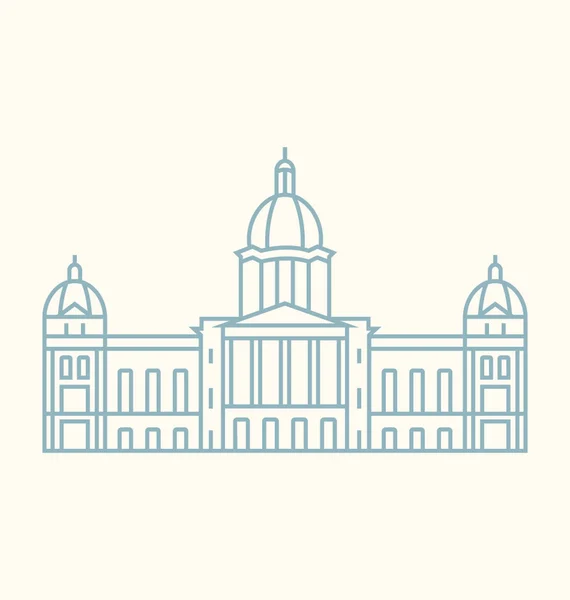 Illustrazione vettoriale dell'Assemblea generale dell'Iowa — Vettoriale Stock
