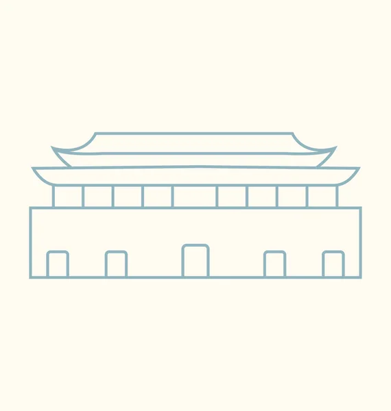 Pechino vettoriale illustrazione — Vettoriale Stock