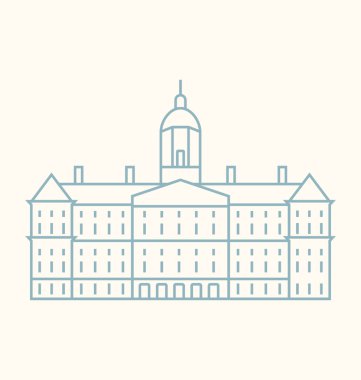 Amsterdam katı vektör çizim