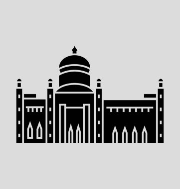 Bandar Seri Begawan vektör çizim