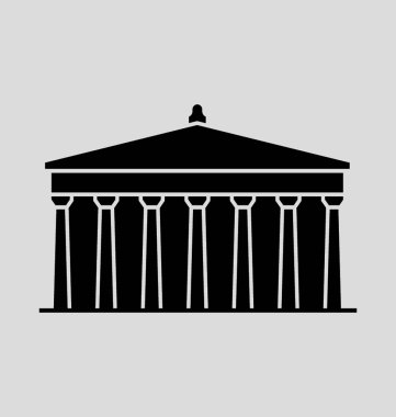 Atina katı vektör çizim