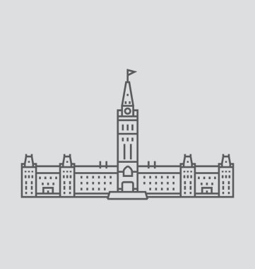 Ottawa illüstrasyon vektör