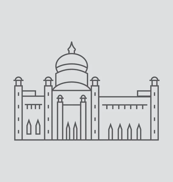 Bandar Seri Begawan Vector Illustrazione — Vettoriale Stock