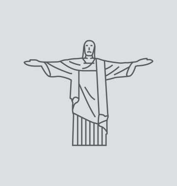 Rio De Janeiro vektör çizim