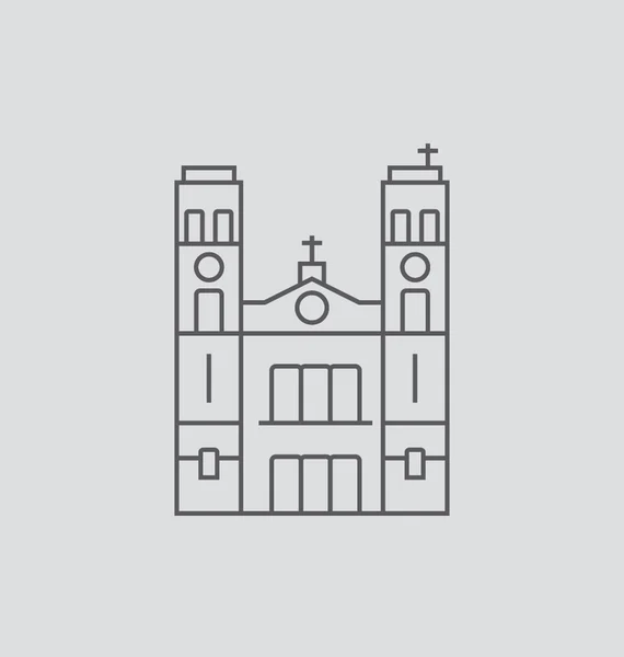 Basílica de San Juan Vector Ilustración — Vector de stock