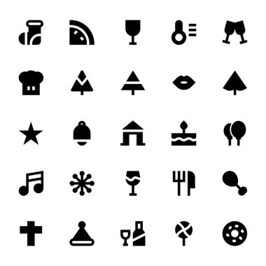 Noel ve Paskalya Vektör Simgeleri 2