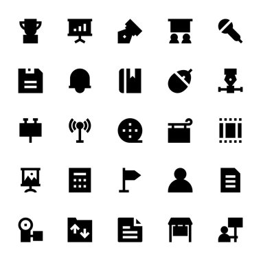 Reklam ve Medya Vektör Simgeleri 3