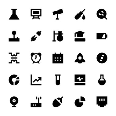 Bilim ve teknoloji vektör simgeler 2