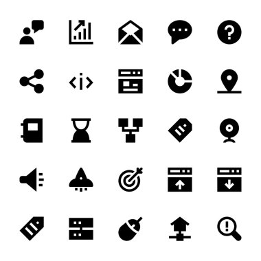 SEO Web Optimizasyonu vektör simgeler 3