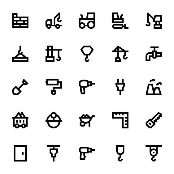 Bouw Vector Icons 1 — Stockvector