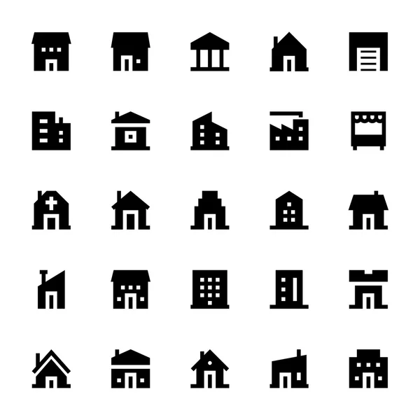 Éléments de la ville Icônes vectorielles 1 — Image vectorielle