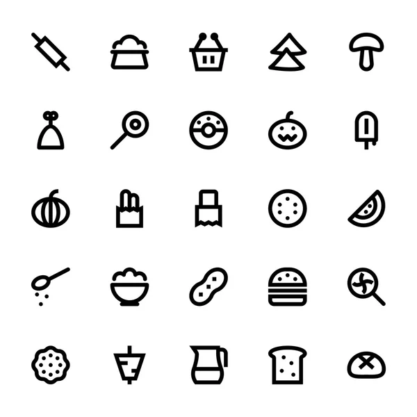 Voedsel en dranken Vector Icons 4 — Stockvector