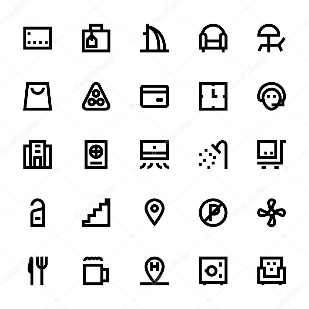 Hotel Services Vector Icons 3 Stock Vector Image By C Creativestall