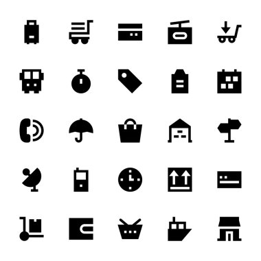 Nakliye ve teslimat vektör simgeler 1