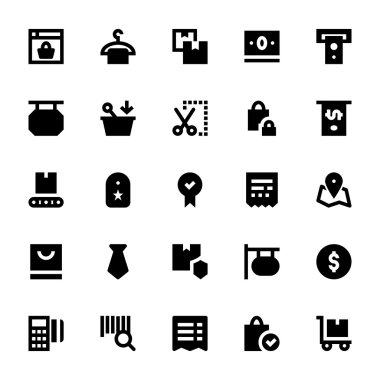 Alışveriş ve perakende vektör simgeler 2