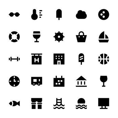 Turizm ve seyahat vektör simgeler 2