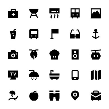 Turizm ve seyahat vektör simgeler 3